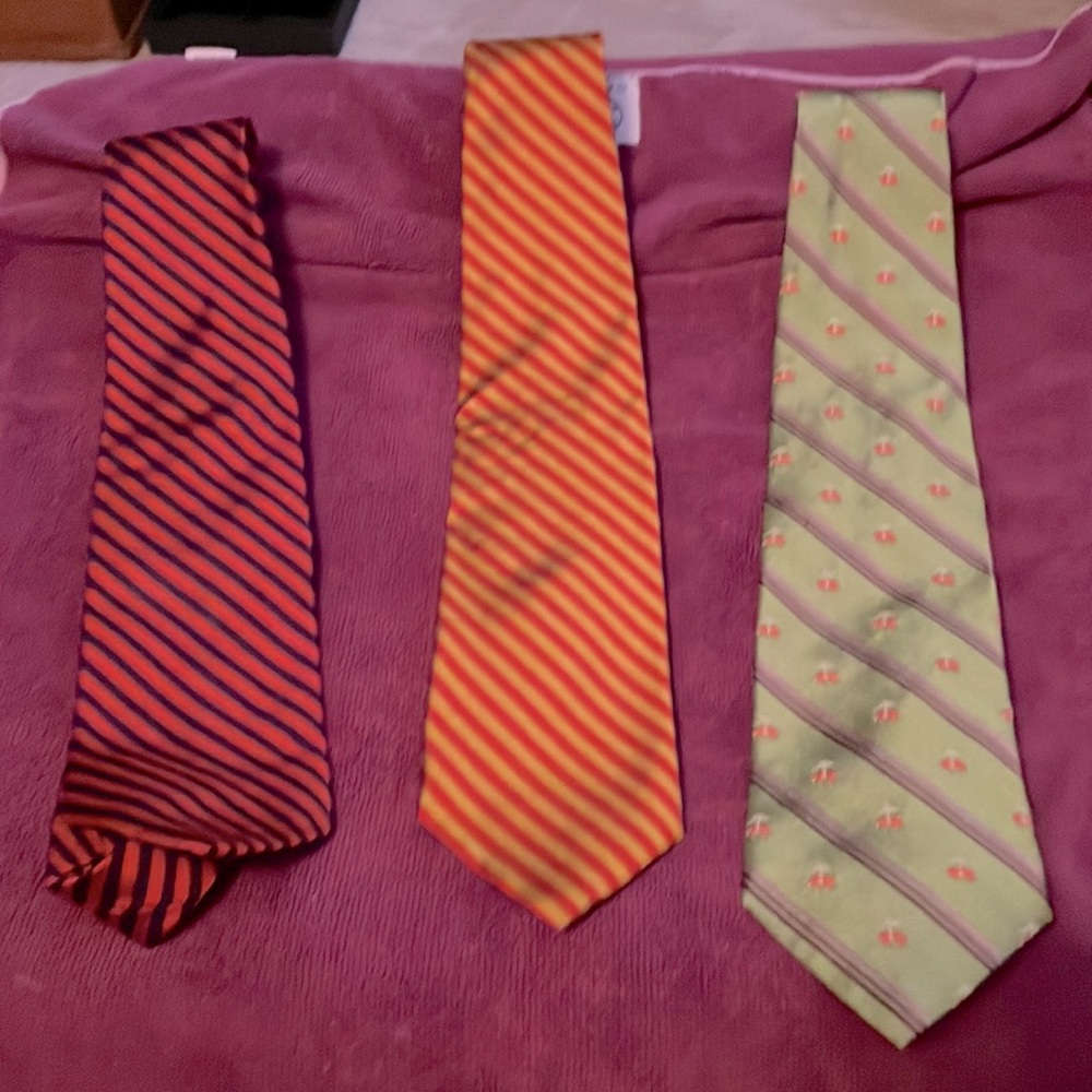 Lot of 3 Brooks Brothers ties